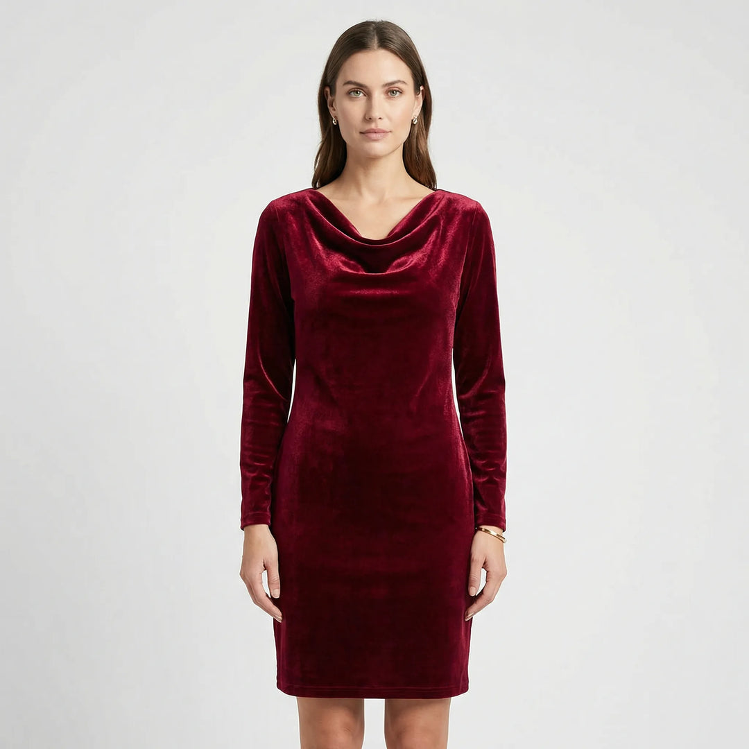Festliches Kleid Mit Weichem Drapierausschnitt - Stacey