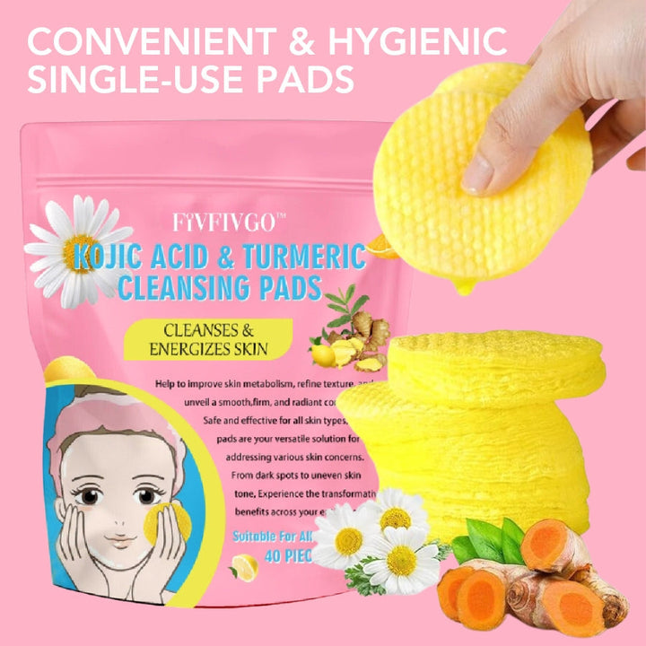 Kurkuma Kojic-sav Reinigingspadok - GlowTonic