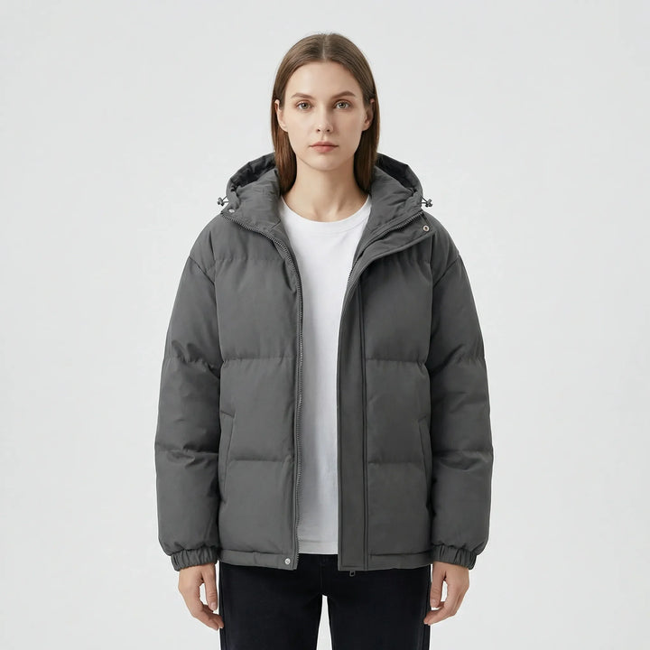 Gefütterte Winterjacke Mit Kapuze - Shawna