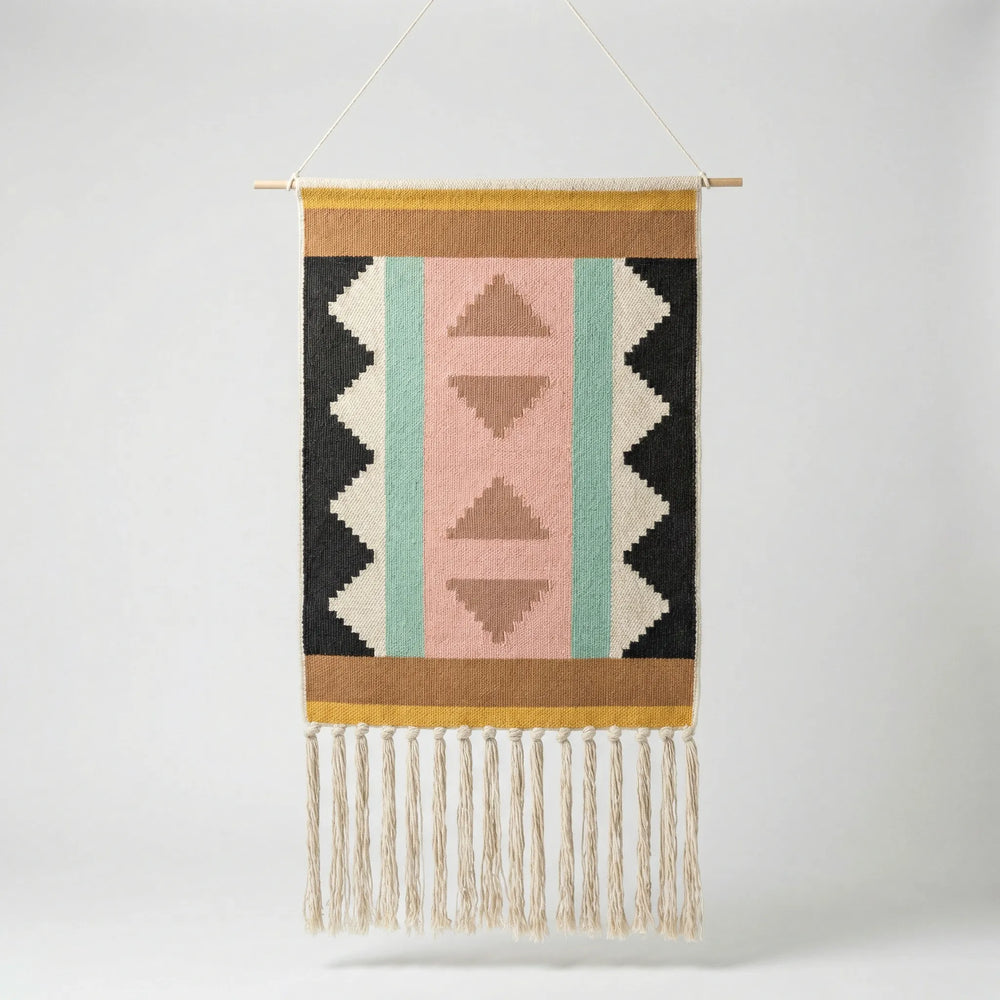 Geometrischer Boho-Wandbehang - Garduraft
