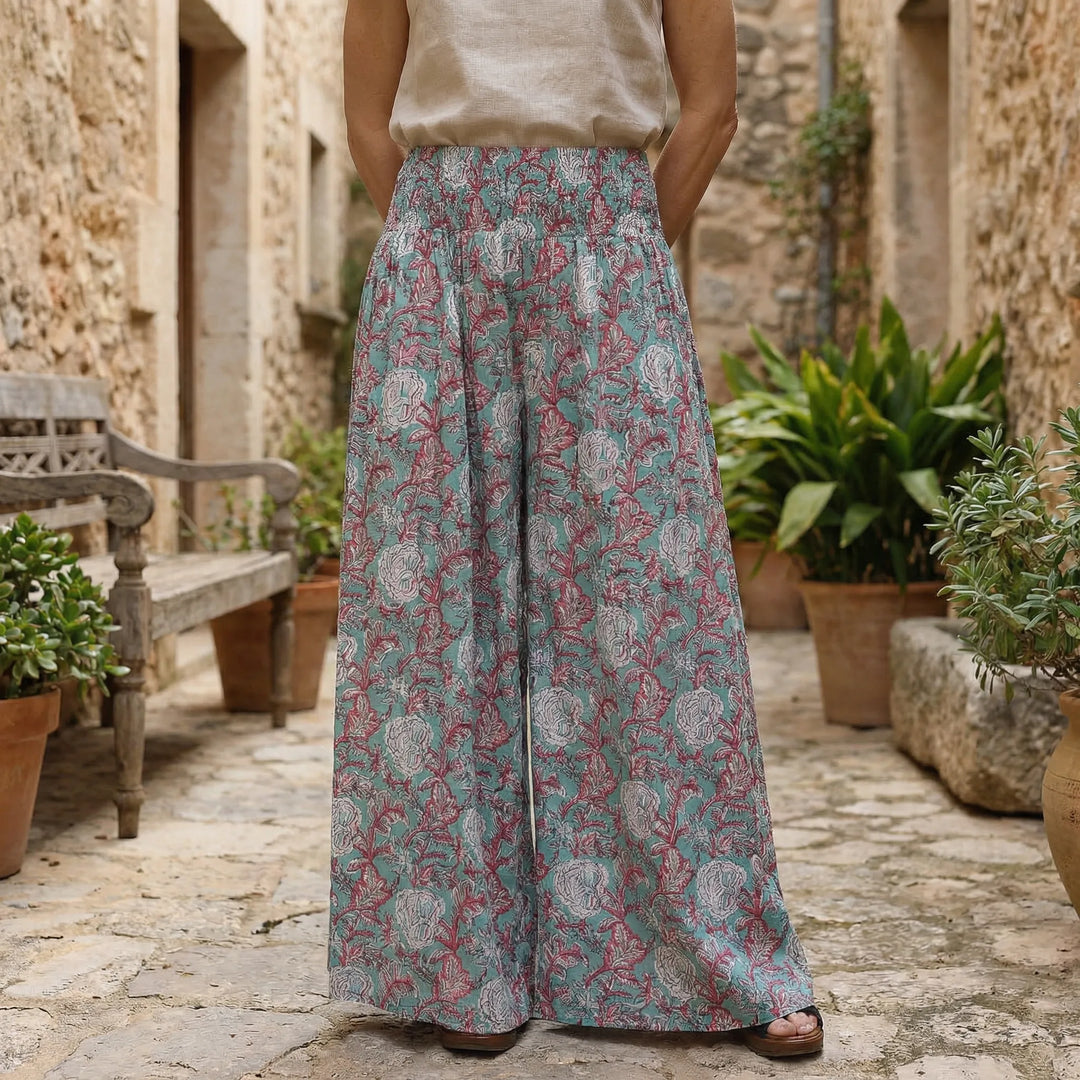 Geraffter Bund Umbrella Hose - Felina