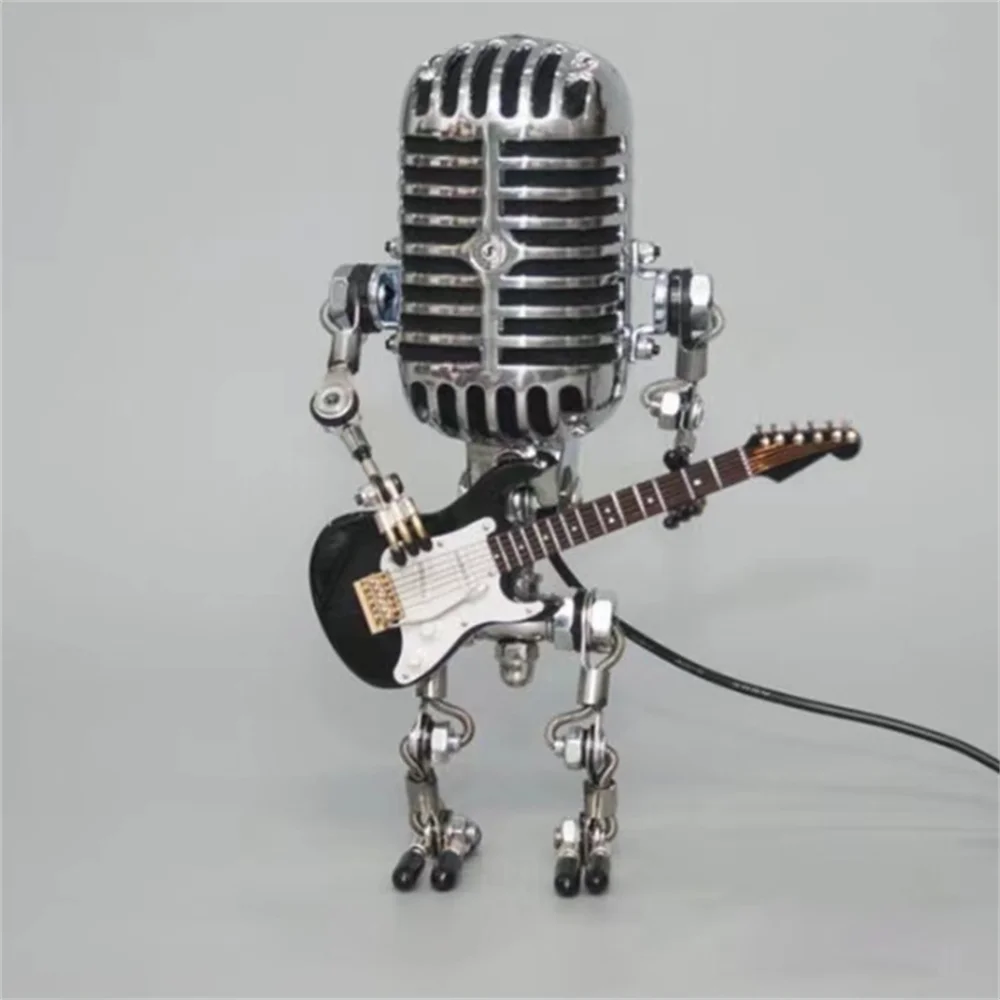 Dekoratív Mikrofon Robotlámpa Gitárral – Max