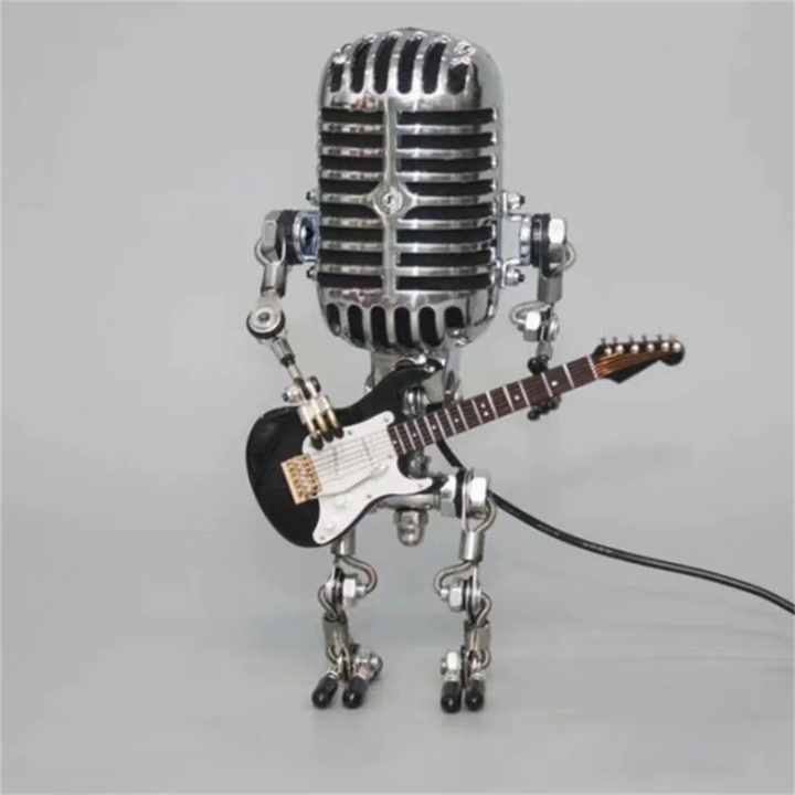Dekoratív Mikrofon Robotlámpa Gitárral – Max