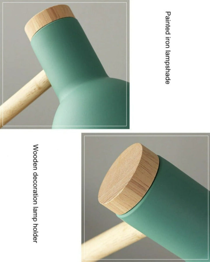 Fából készült skandináv asztali lámpa - LumiNord