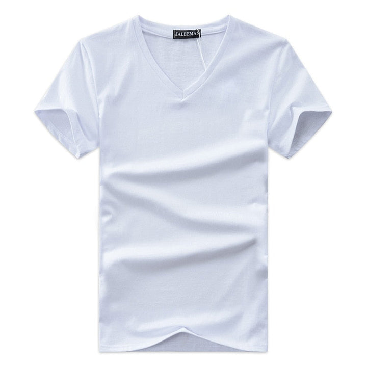 Slim Fit V-nyakú póló férfiaknak 1+1 INGYEN – Kényelmes & Mindennapi viselet – Jonas