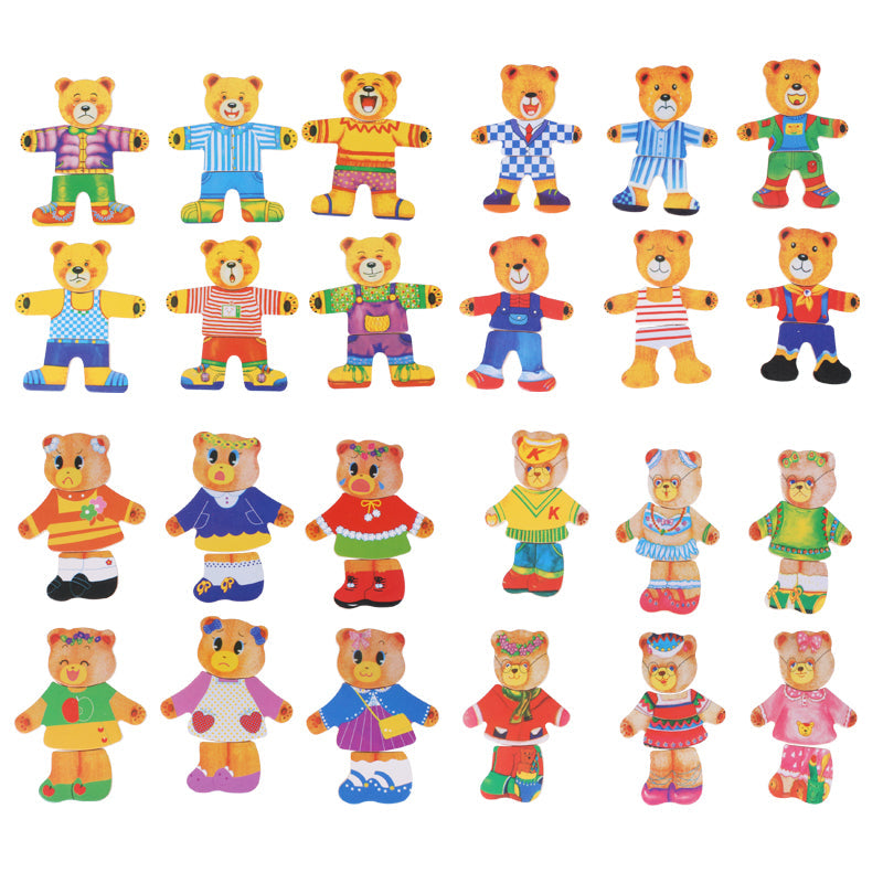 Fából készült kirakós játék - DressUp Max