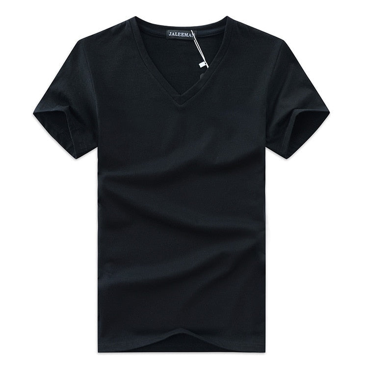Slim Fit V-nyakú póló férfiaknak 1+1 INGYEN – Kényelmes & Mindennapi viselet – Jonas