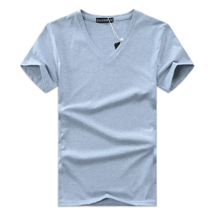 Slim Fit V-nyakú póló férfiaknak 1+1 INGYEN – Kényelmes & Mindennapi viselet – Jonas