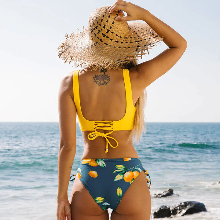 Trendi virágmintás bikini – Lucille