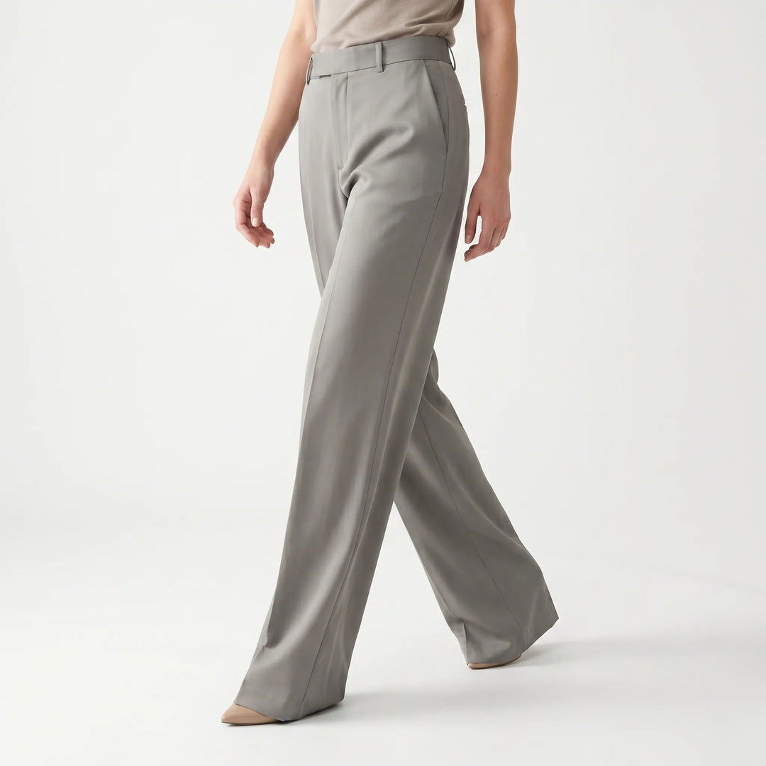 High-Waisted Wide-Leg Trousers - Gail