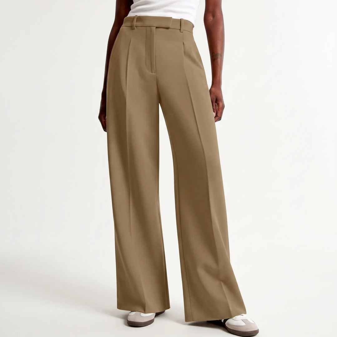 High-Waisted Wide-Leg Trousers - Gail
