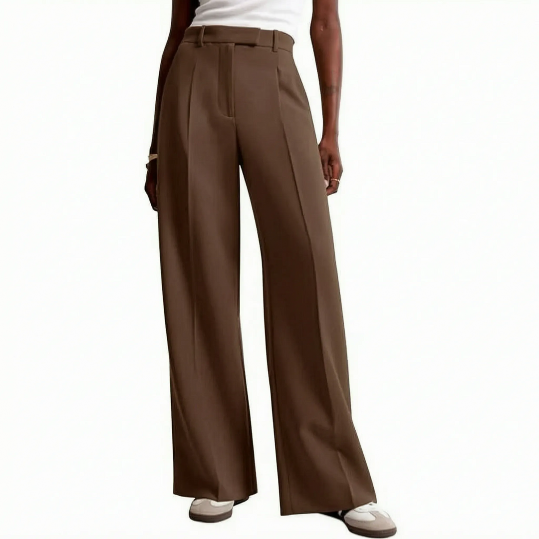 High-Waisted Wide-Leg Trousers - Gail