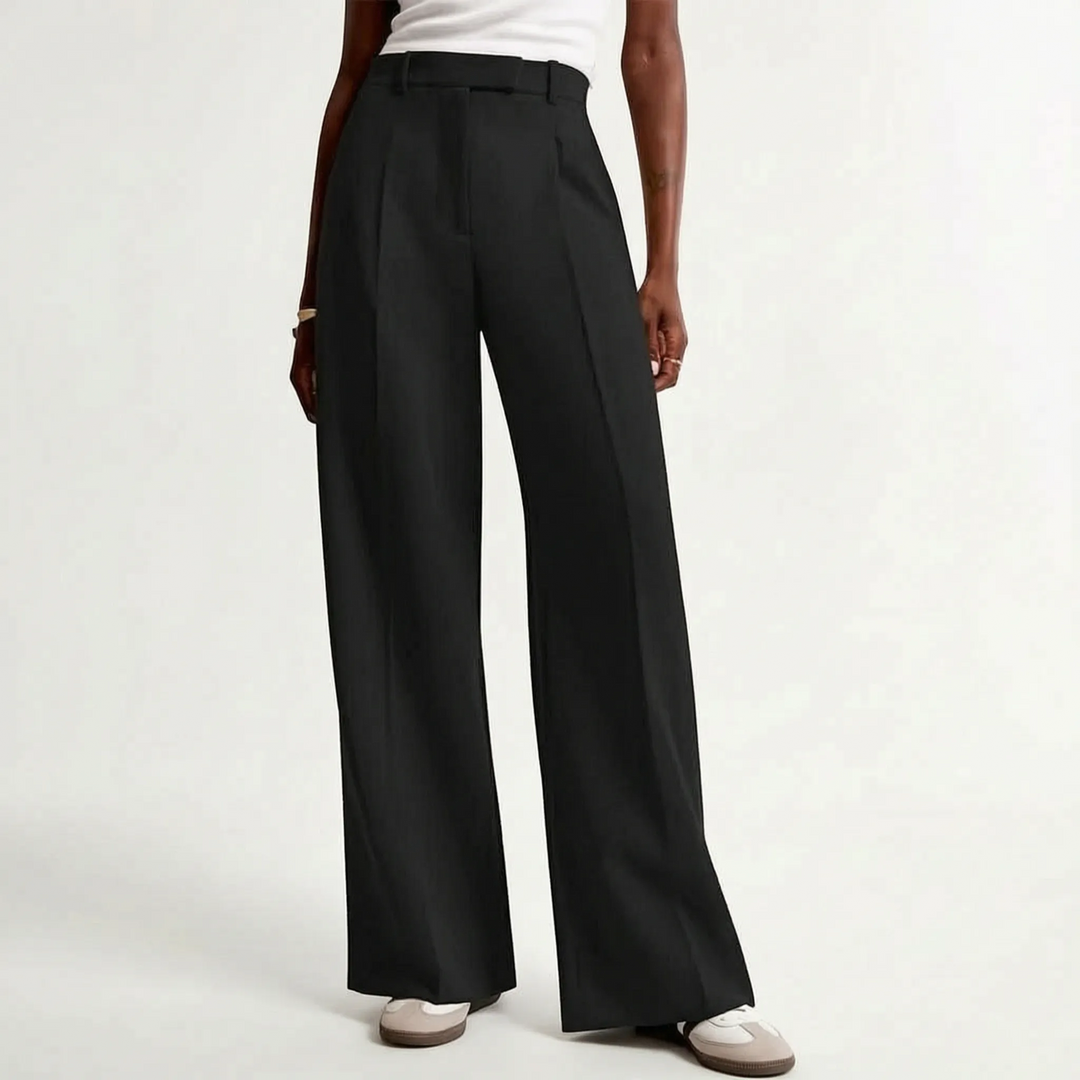 High-Waisted Wide-Leg Trousers - Gail