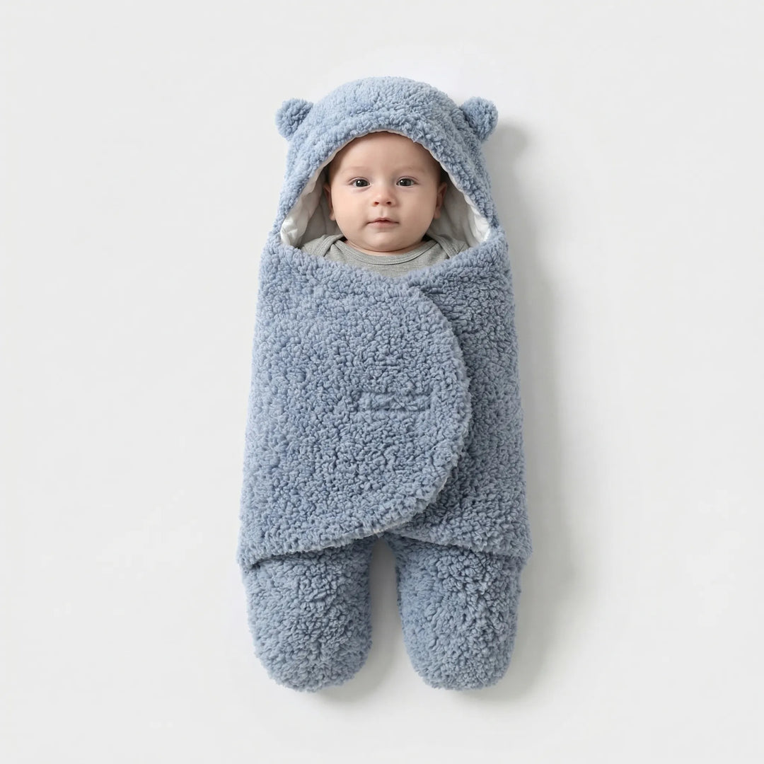 Hooded Newborn Swaddle Wrap Blanket - Sam