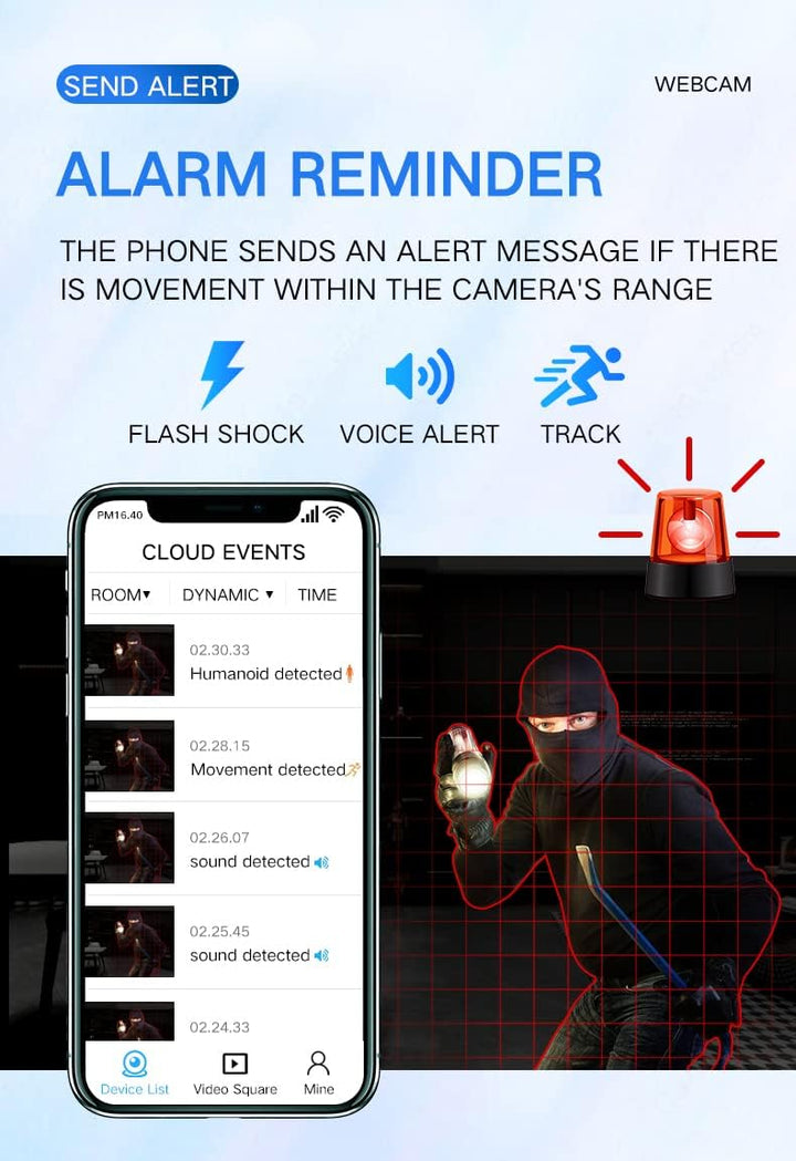 Indoor Camera | Night Vision & Motion Detection | Wi-Fi Access 5