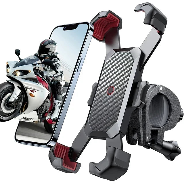 Rázkódásálló bicikli- és motoros telefontartó 360°-os forgással 2