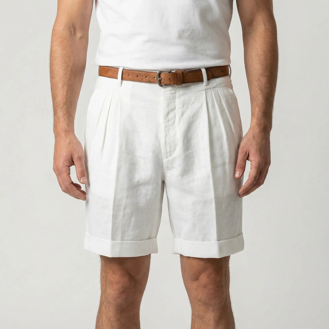 Klassische Herrenshorts Mit Bundfalten - Erick