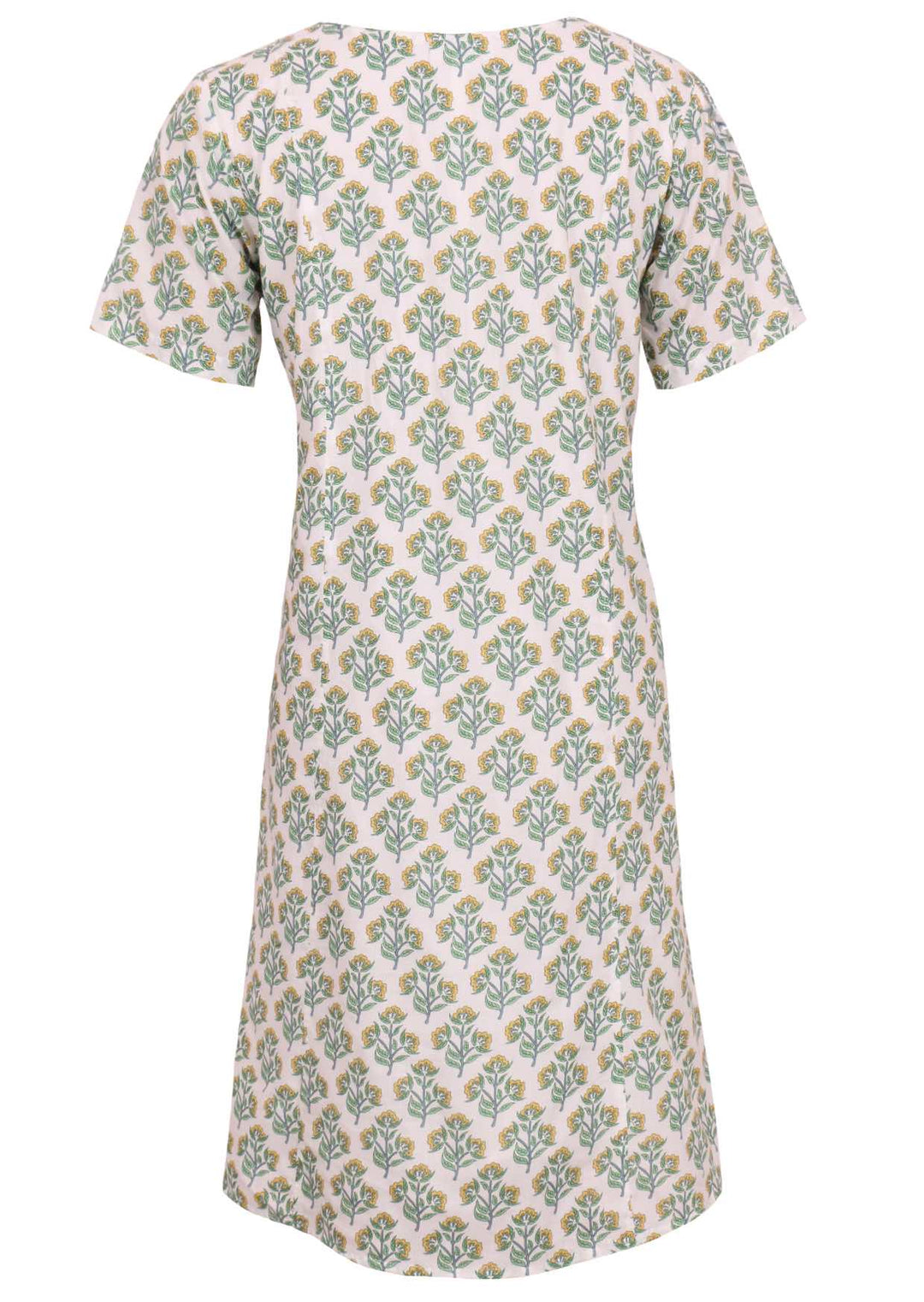 Knielanges Sommerkleid Mit Kurzen Ärmeln - Tamina