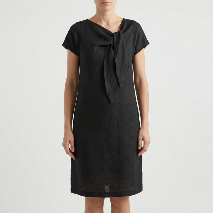 Kurzärmliges Kleid Mit Schleifendetail - Traci