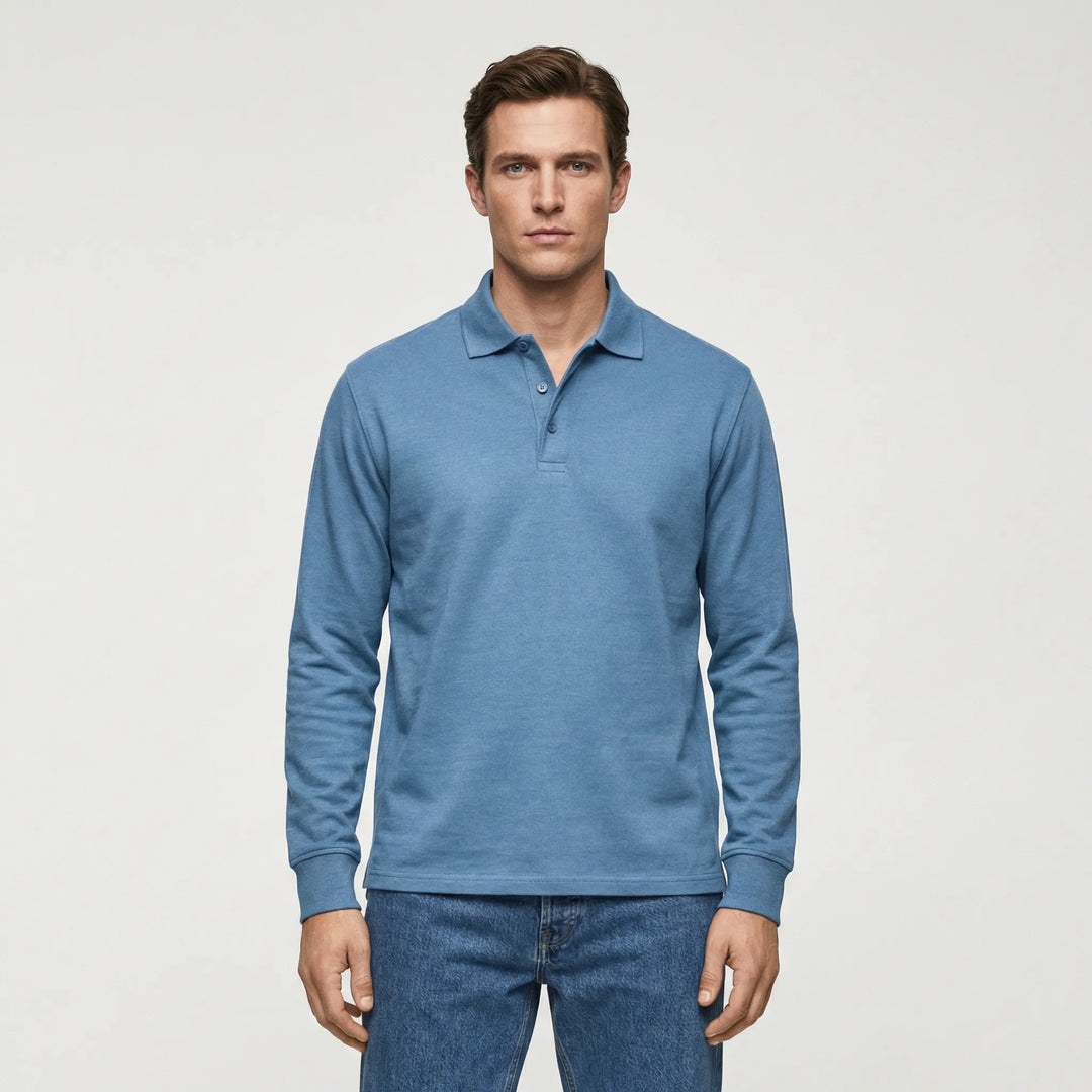 Langarm Polo Shirt Stil - Ilias