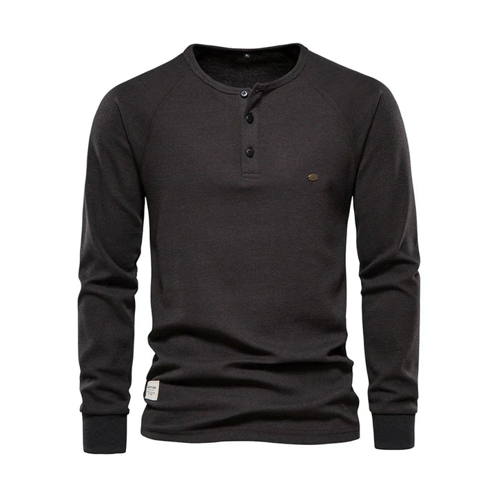 Langarmshirt Mit Knopfleiste - Giuseppe