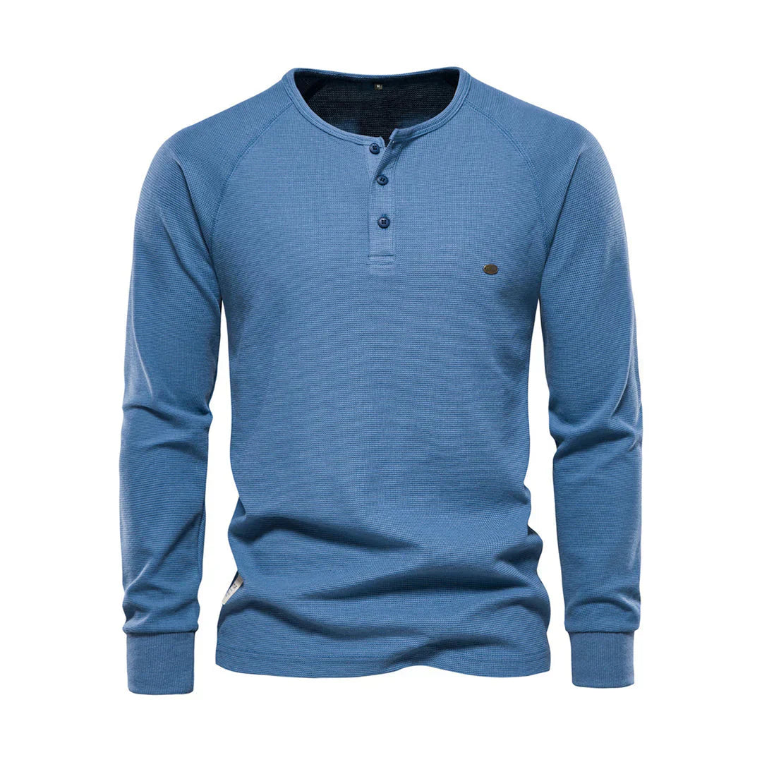 Langarmshirt Mit Knopfleiste - Giuseppe