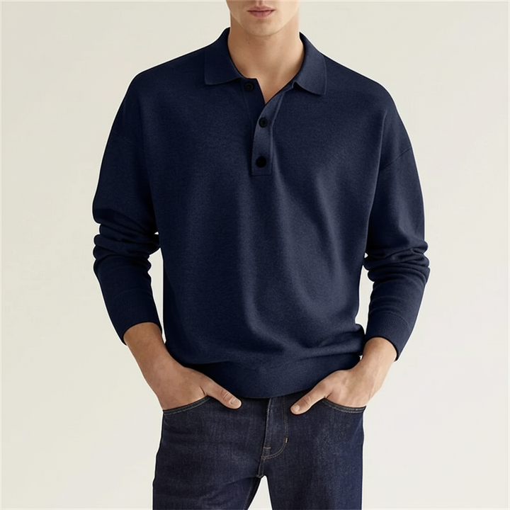 Langarm Polo Für Herren - Oskar
