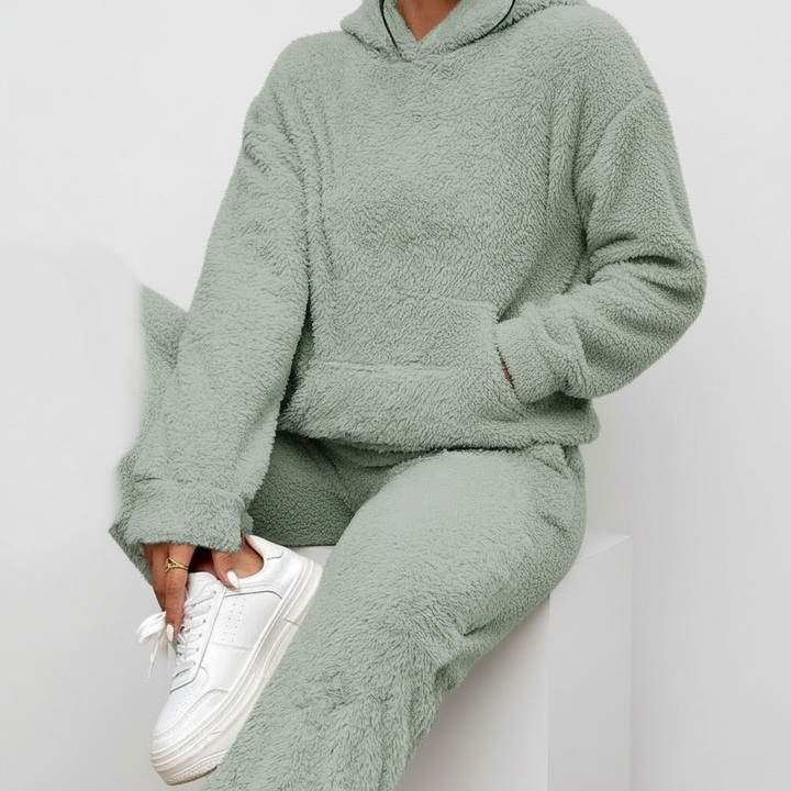 Langer Hoodie Mit Tasche -  Saskia