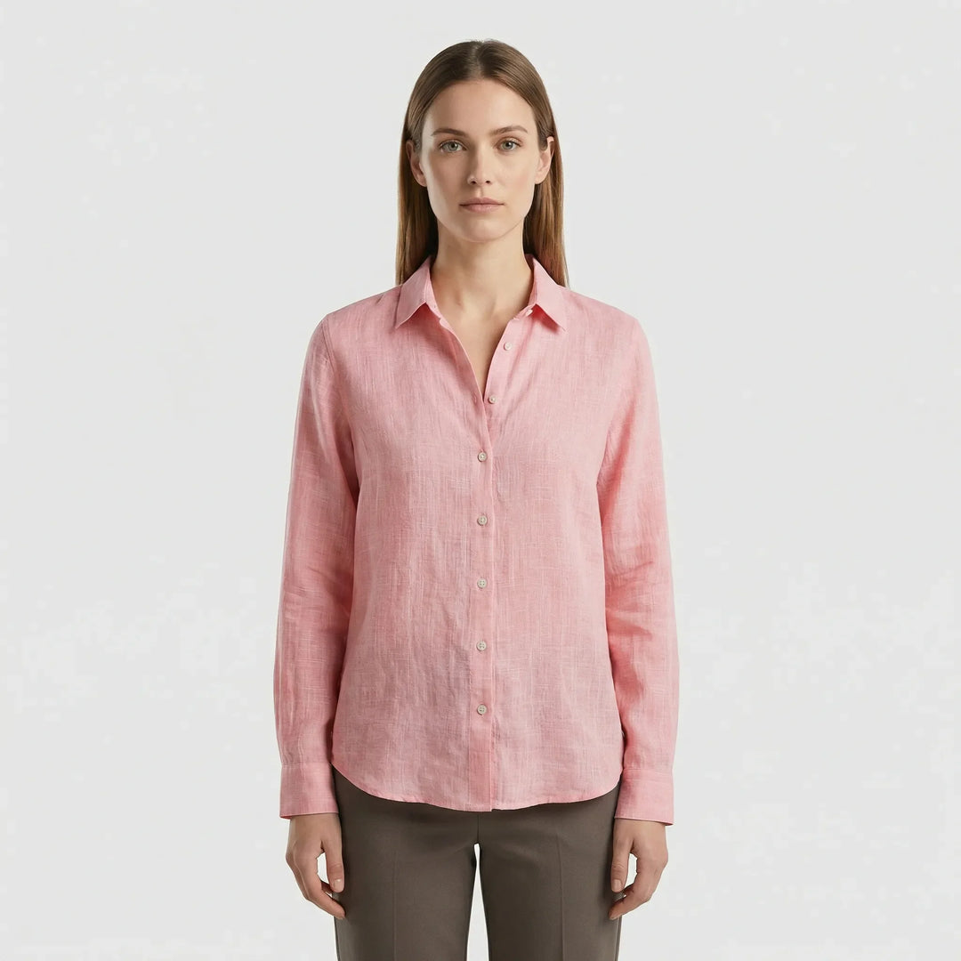Leichte Damenbluse Mit V-Ausschnitt - Rosemary