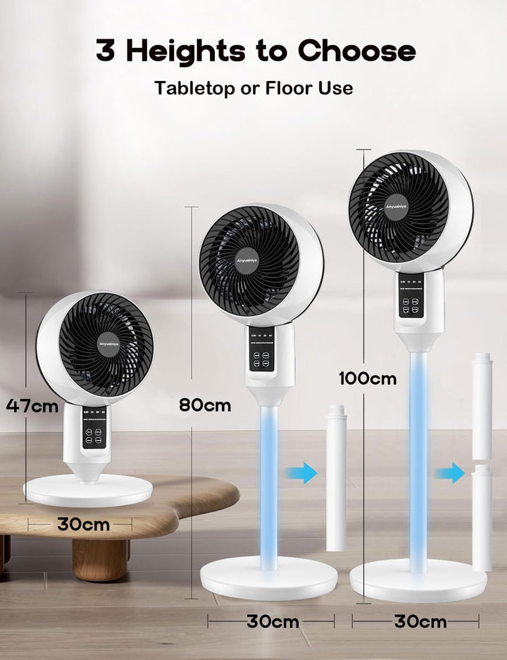 Leiser Oszillierender Standventilator Mit Fernbedienung - Aeroflow