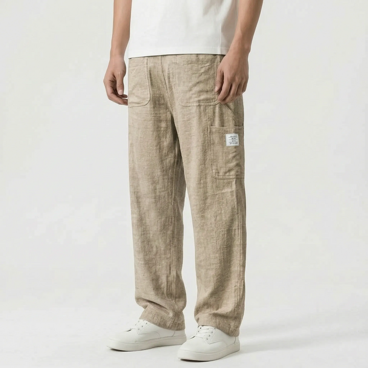 Loose Straight Leg Trousers -  Neal