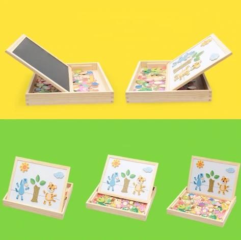 KreativBox mágneses játék – szórakoztató tanulás kirakóval és rajztáblával