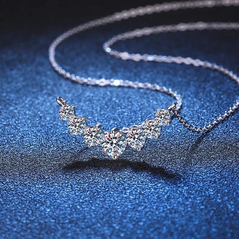 AA NOT AVAILABLE 925 Sterling Moissanit Nyaklánc