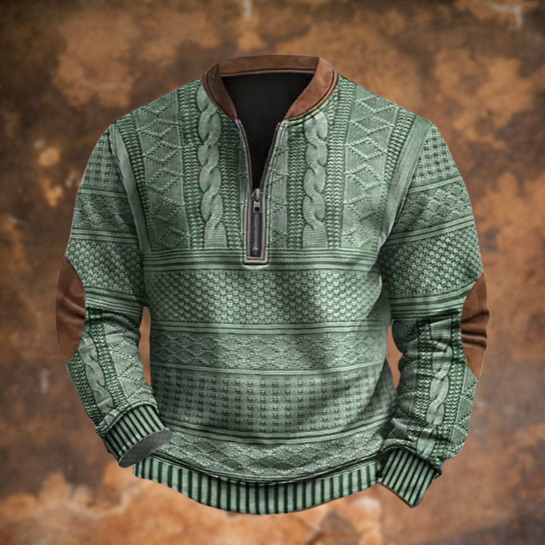 Men's Quarter-Zip Jumper - Alonzo