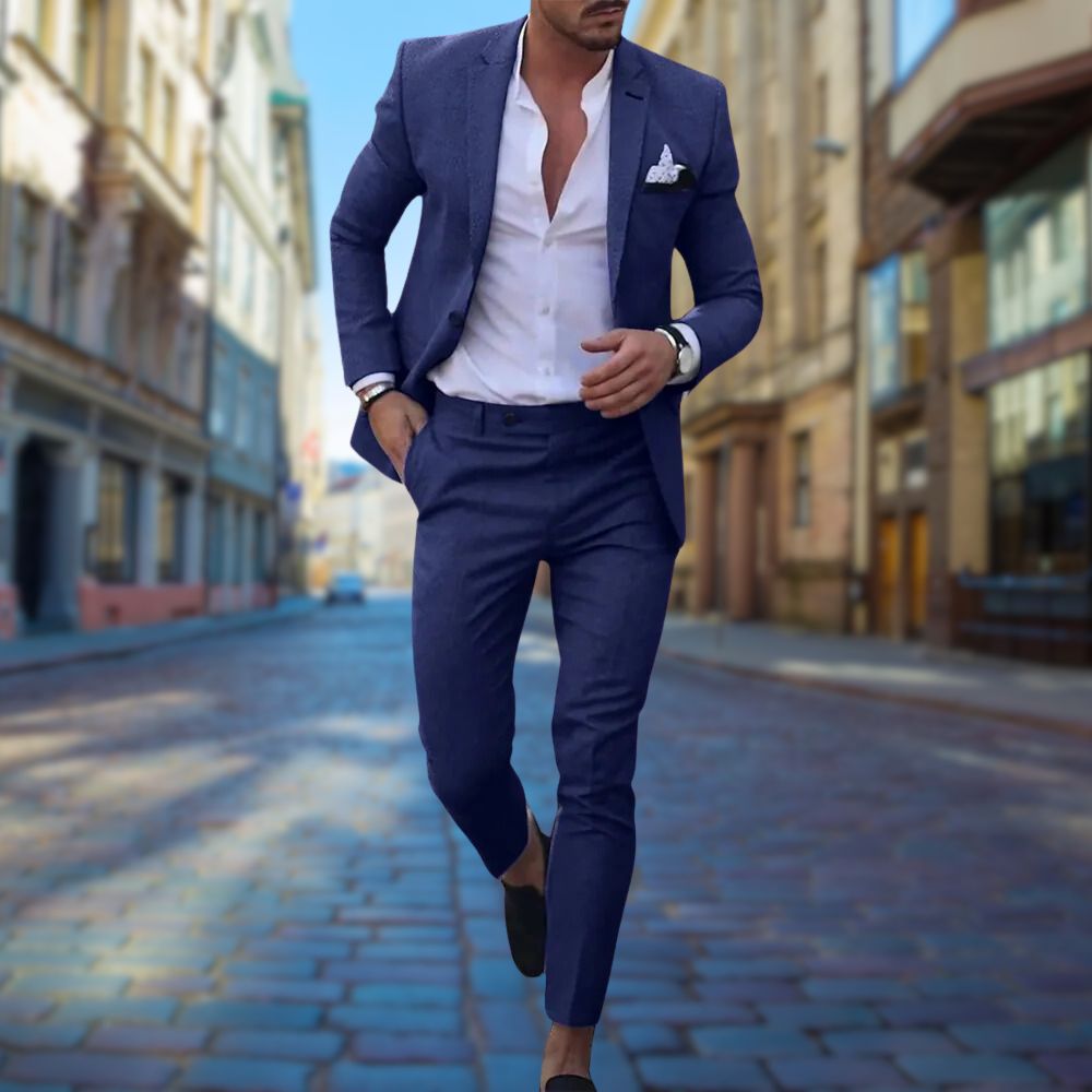 AA_Bad Conversion-Stílusos Slim Fit Férfiöltöny - Noah
