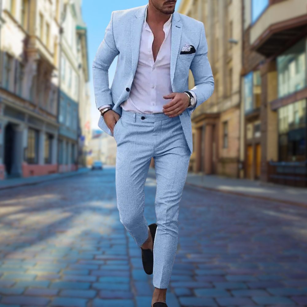 AA_Bad Conversion-Stílusos Slim Fit Férfiöltöny - Noah