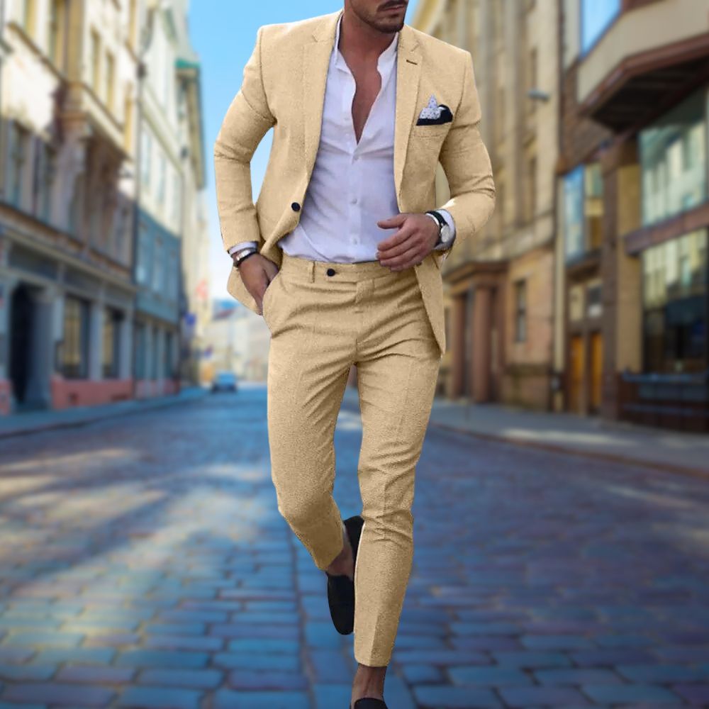 AA_Bad Conversion-Stílusos Slim Fit Férfiöltöny - Noah
