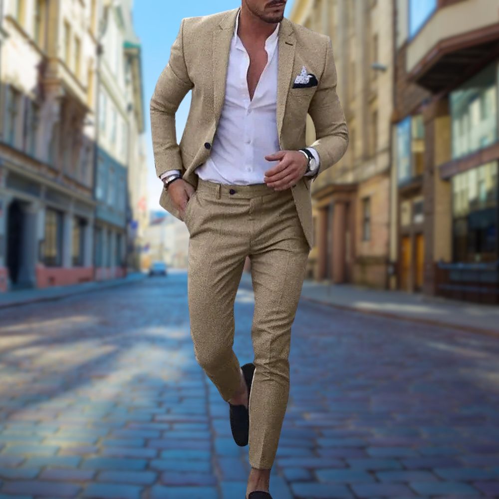 AA_Bad Conversion-Stílusos Slim Fit Férfiöltöny - Noah
