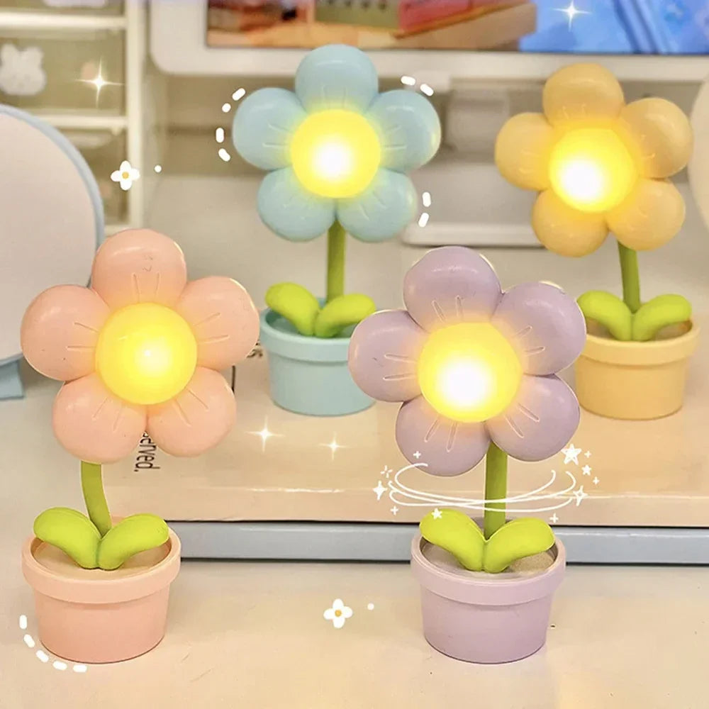 Kis Virág Nyugtató Asztali Lámpa - BlossomGlow