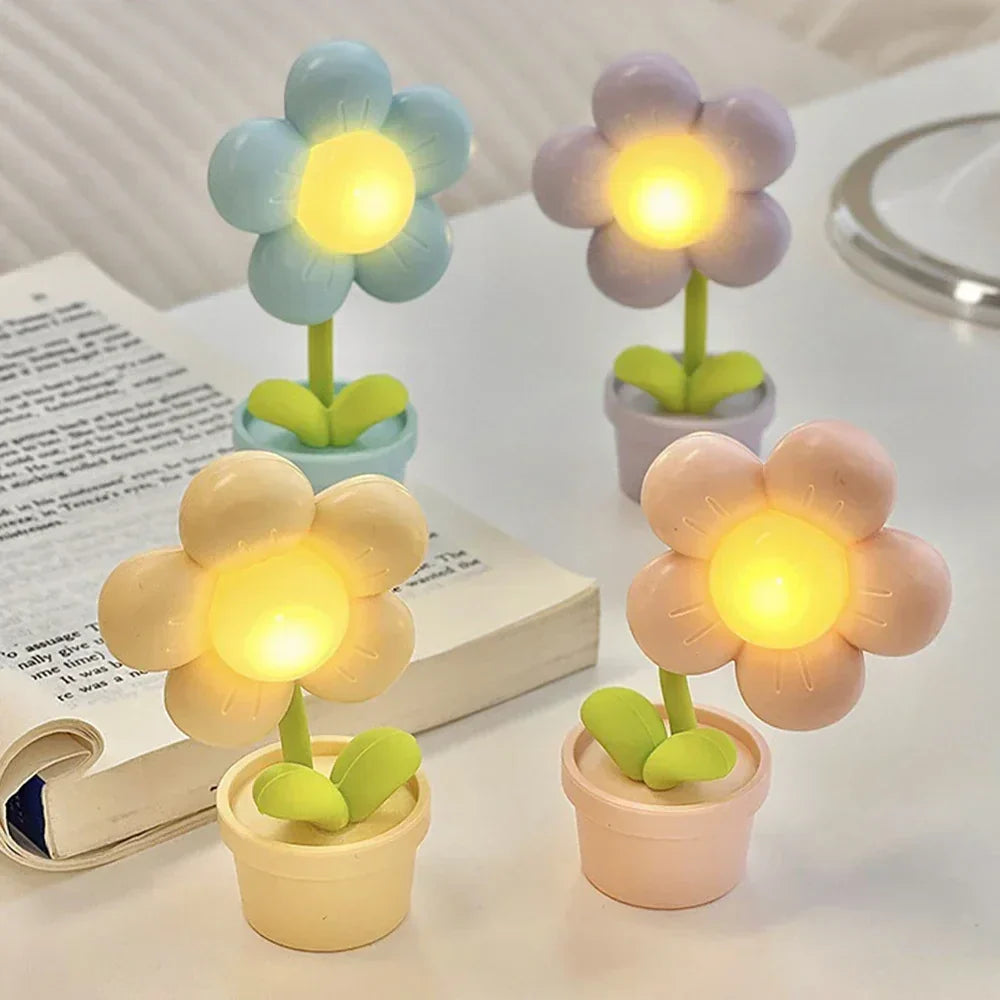 Kis Virág Nyugtató Asztali Lámpa - BlossomGlow