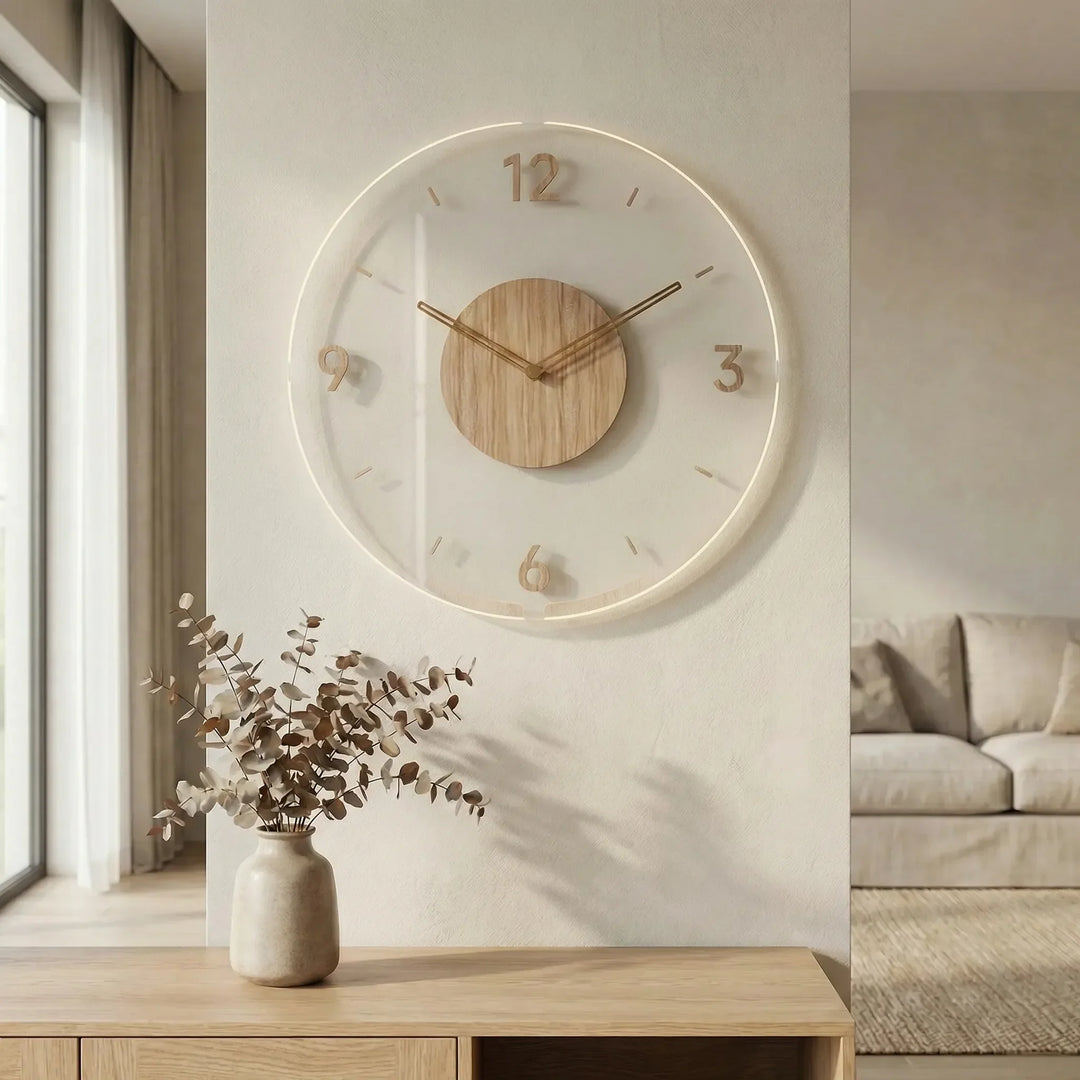 Minimalistische Runde Wanduhr - Nordrill