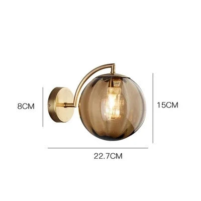 Luxus Modern üveg Fali Lámpa - CrystalGlow