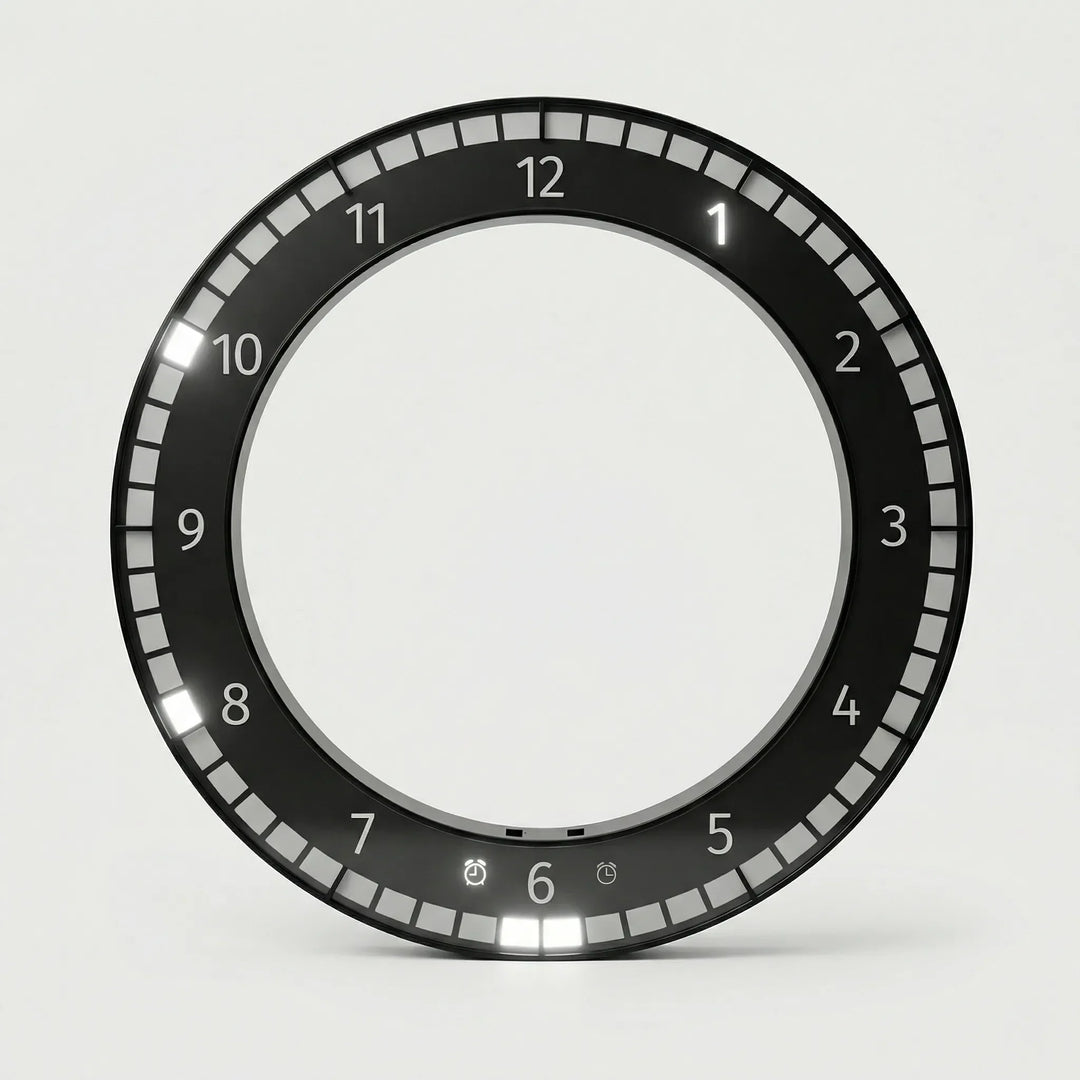Moderne Ring-Wanduhr - ChronaLoop