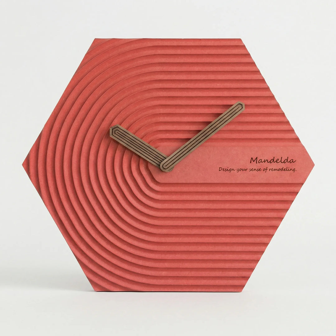 Moderne Sechseckige Wanduhr - HexaPulse