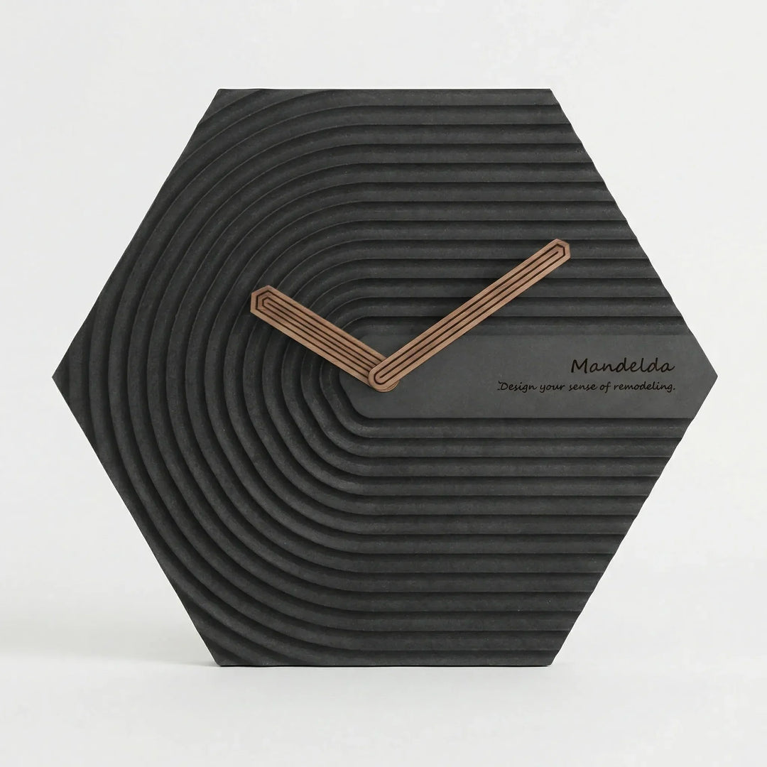 Moderne Sechseckige Wanduhr - HexaPulse