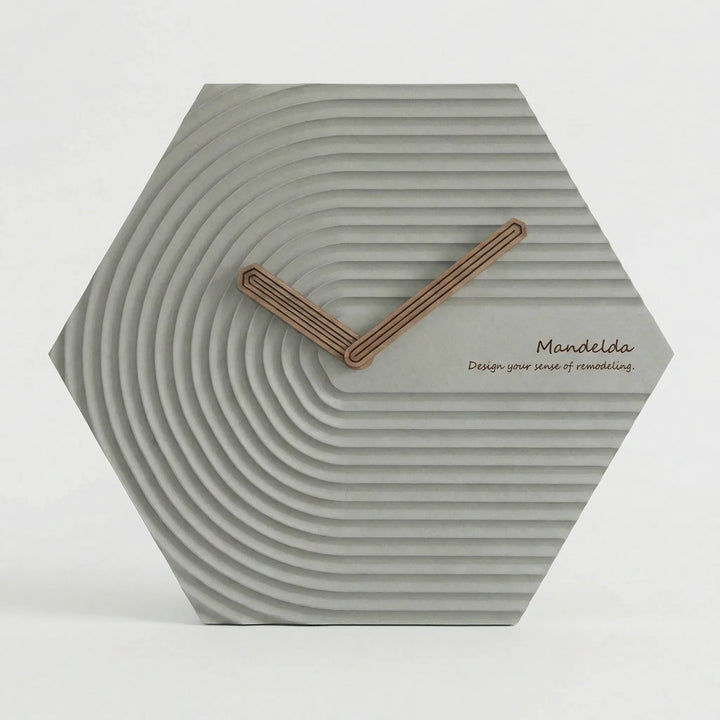Moderne Sechseckige Wanduhr - HexaPulse
