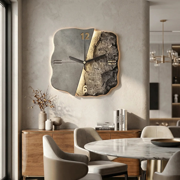 Moderne Wanduhr Mit 3D-Relief - Sandrelle