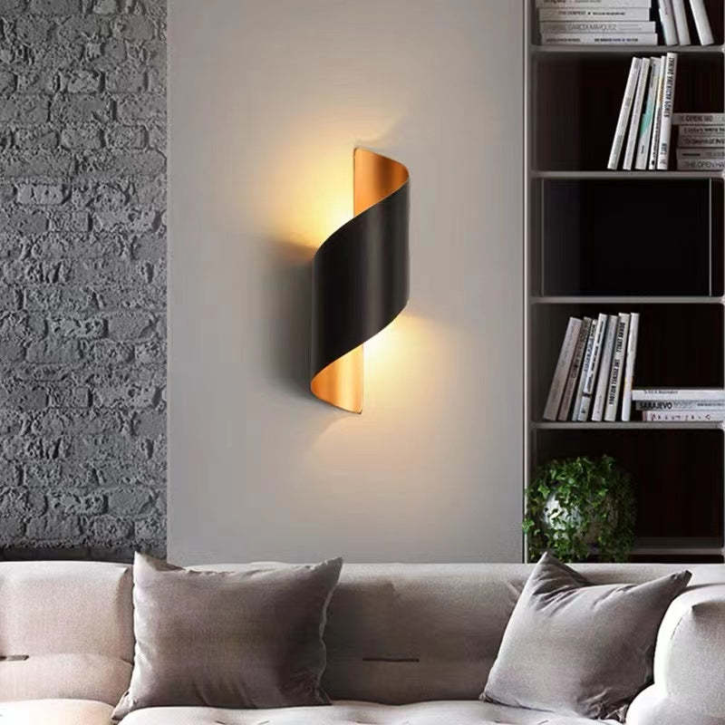 Moderne Spiralförmige Wandleuchte - Twistify