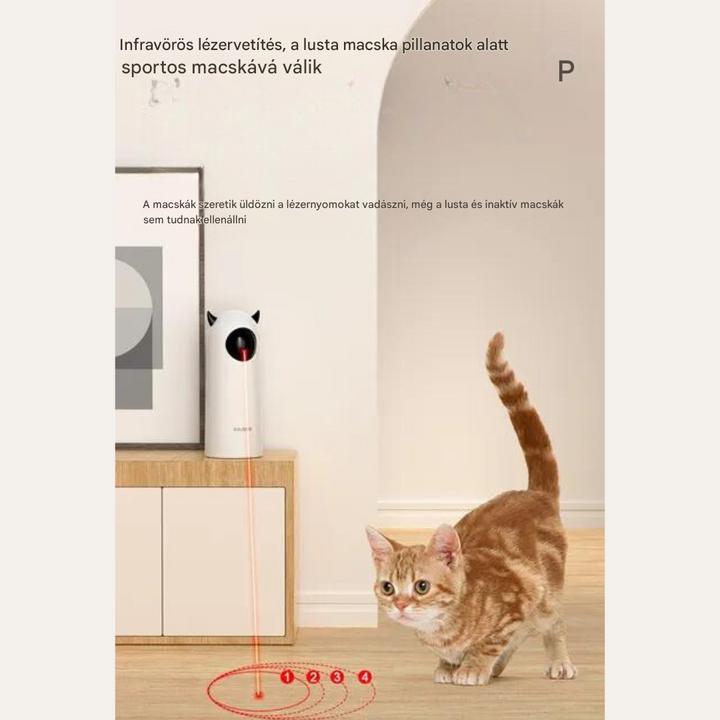 Interaktív lézer macskajáték - LaserPaw