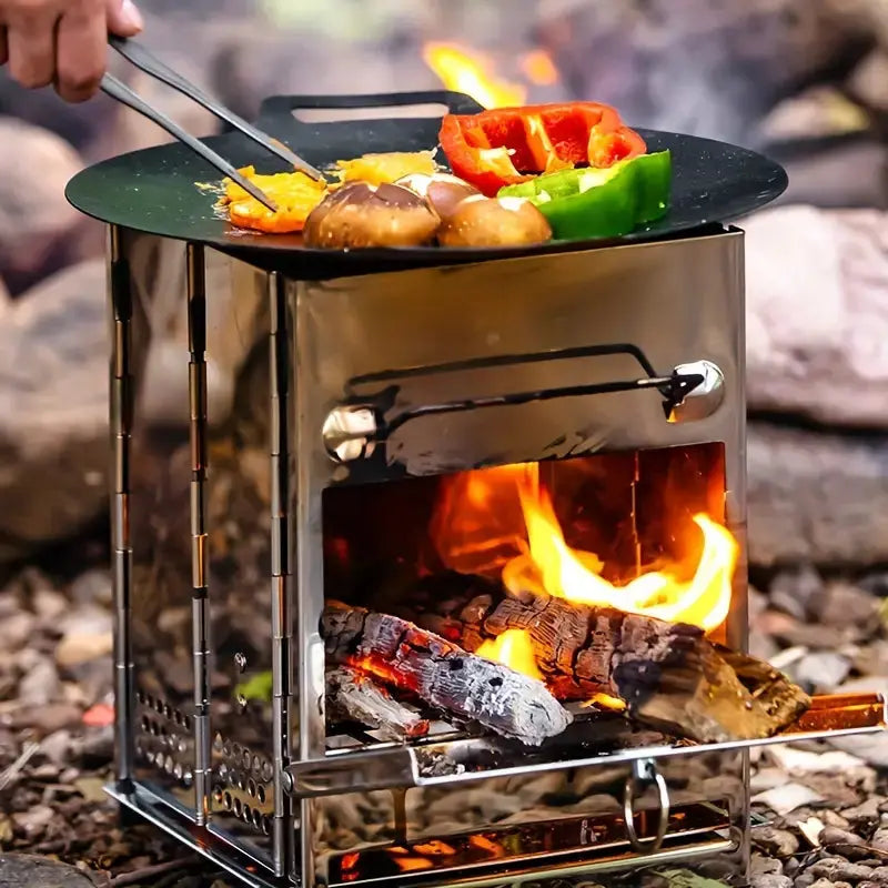 Hajtható RVS Fatüzelésű Kályha - TrailFlame